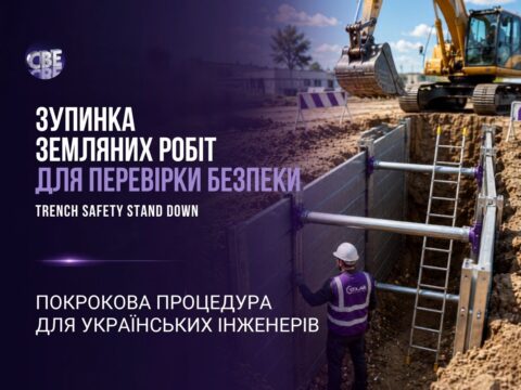 Зупинка земляних робіт для перевірки безпеки (Trench Safety Stand Down) на будівельному майданчику
