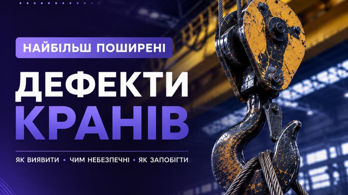Найбільш поширені дефекти вантажопідіймальних кранів